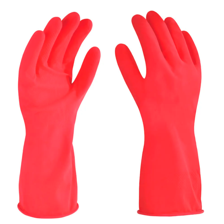 guante-de-latex-rojo