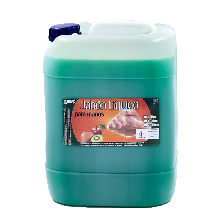 jabón manzana kiwi porrón